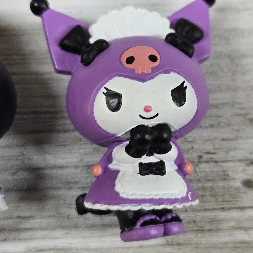 Sanrio My Melody Kuromi Charm Set Kawaii Lolita Goth Keychain Pendant - Picture 3 of 10